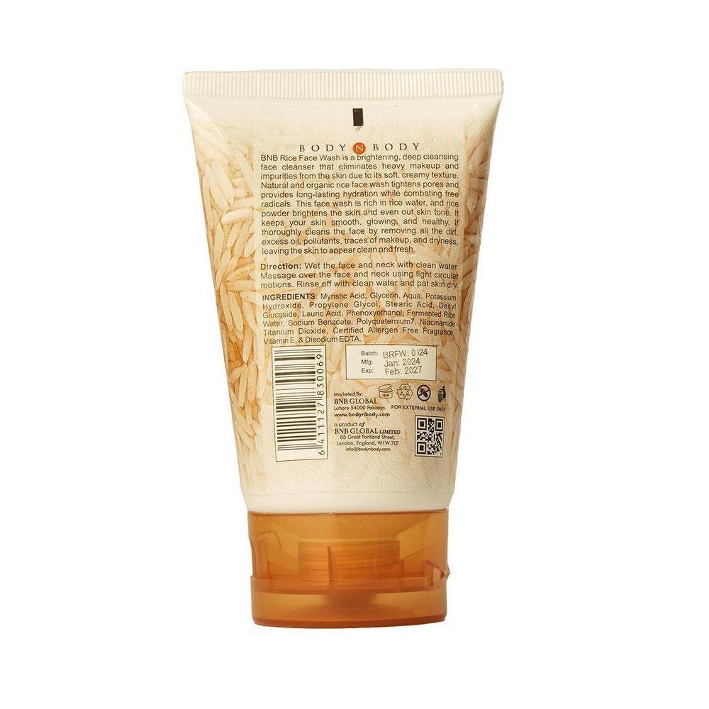 Brightening Rice Face Wash 120ml All Skin Types
