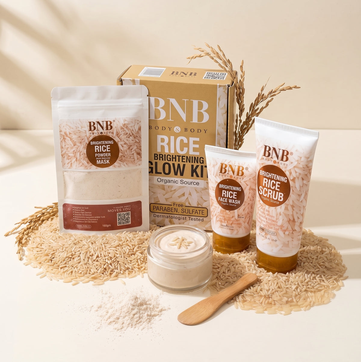 Rice Glow Kit for Pakistani Skin 3 in 1 Set