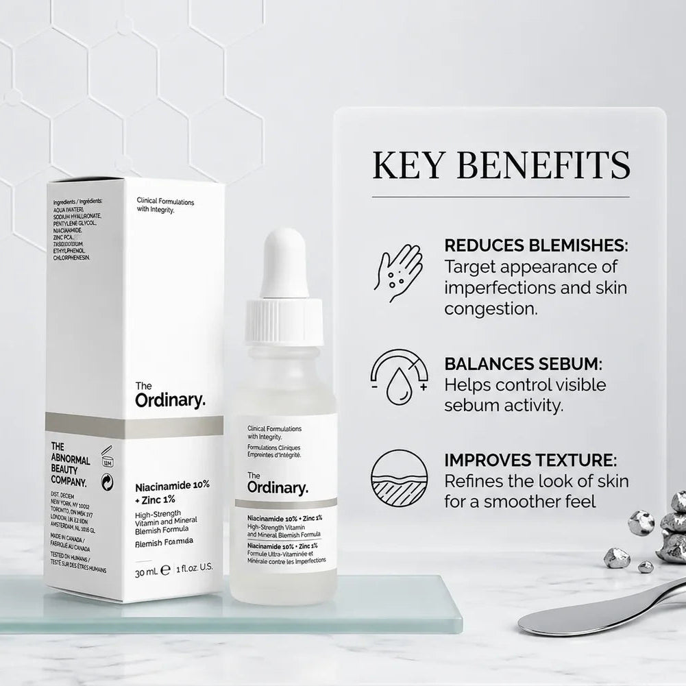 Niacinamide 10% + Zinc 1% Brightening Serum 30ml